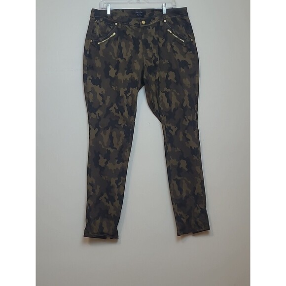 Poetic Justice Denim - Poetic Justice Maya Skinny Womens Camouflage Green Brown Jeans Size 32R